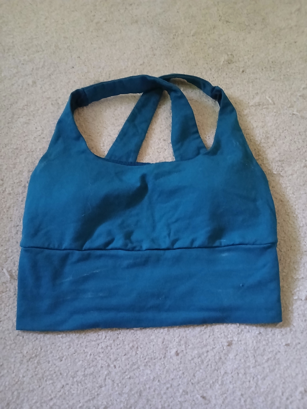 Criss Cross Women's Bralette Blue Canoe